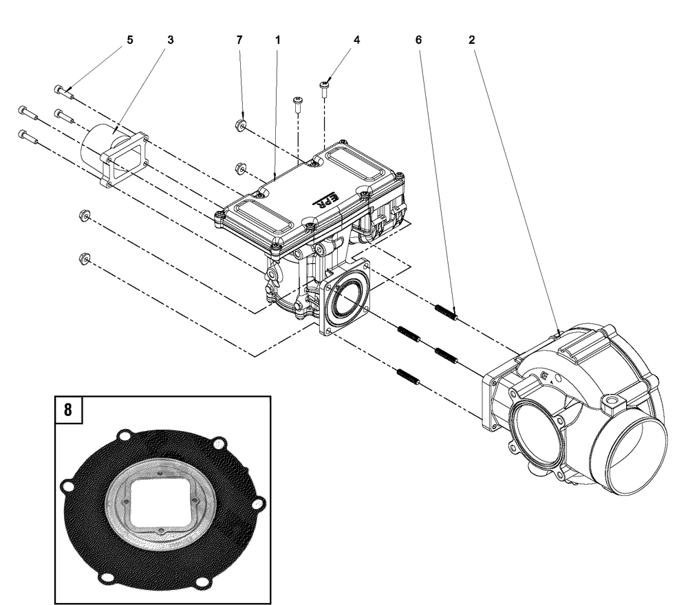 Engine Group - Epr Diagram and Parts List for 076160-05  Briggs and Stratton Generator